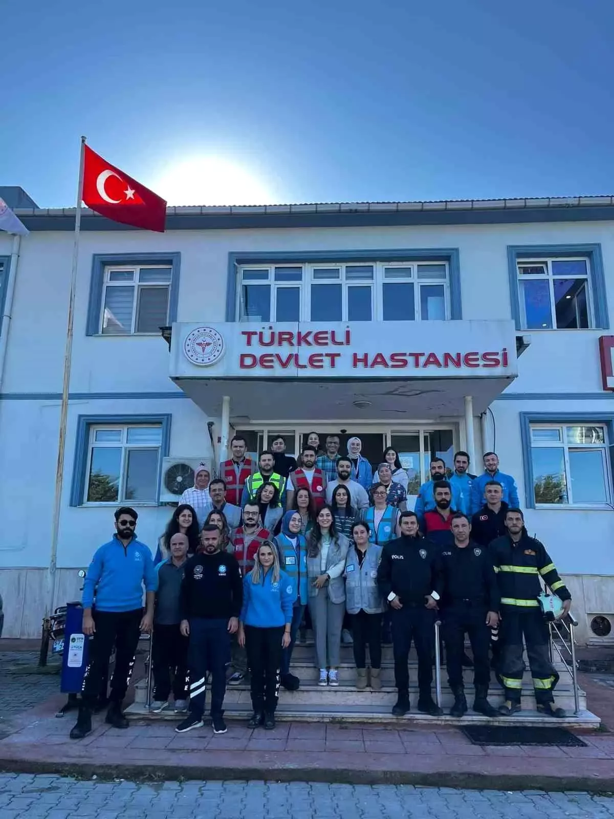 Türkeli Hastanesi’nde Yangın Tatbikatı