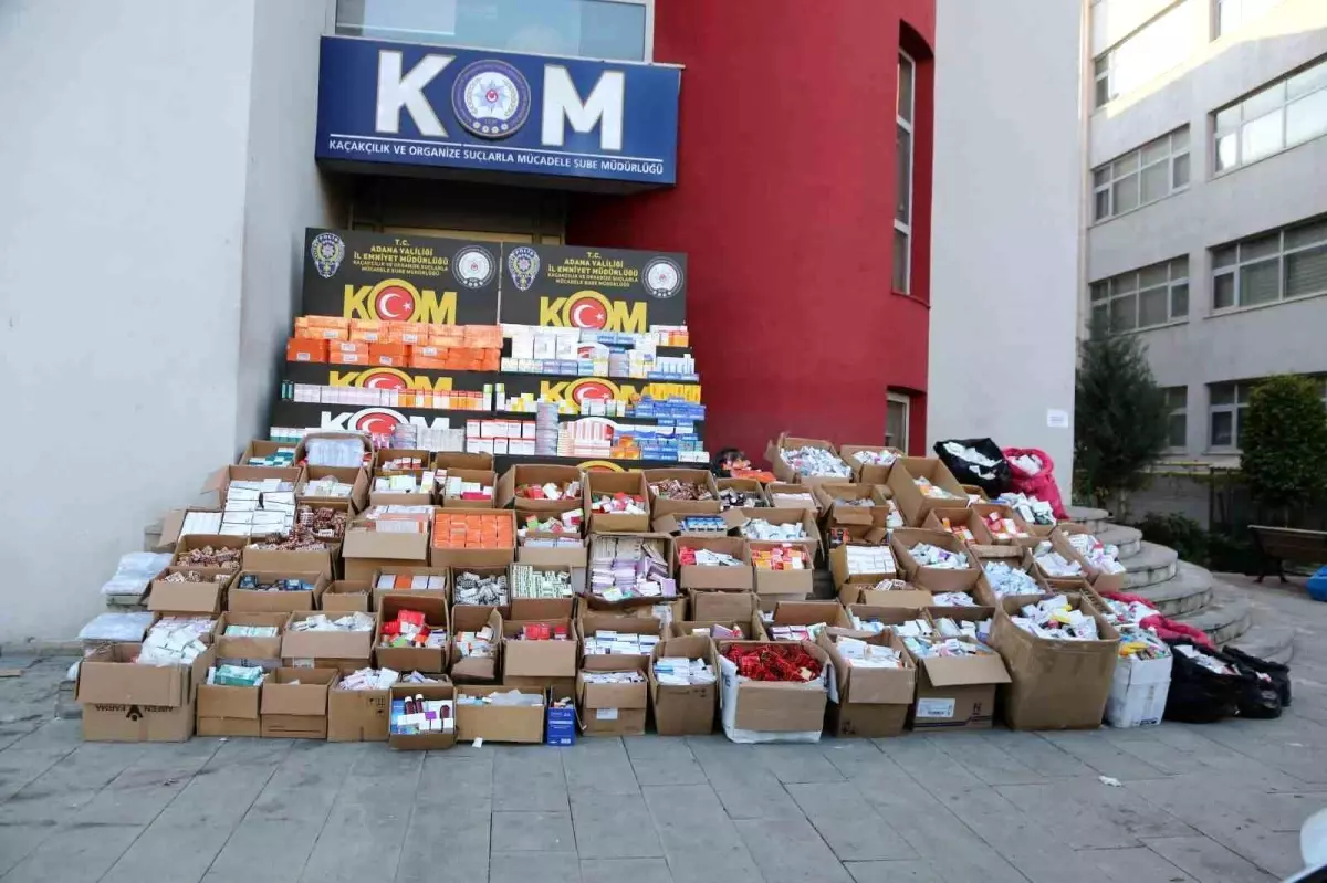 Adana’da Reçeteli İlaç Kaçakçıları Yakalandı