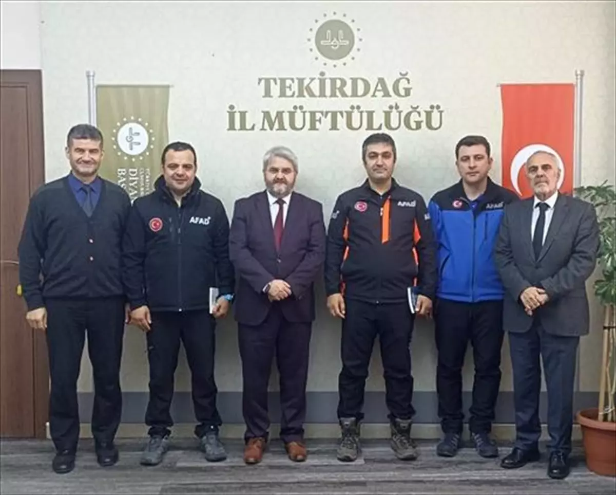 Tekirdağ’da Müftü, Emniyet ve AFAD ile Görüştü