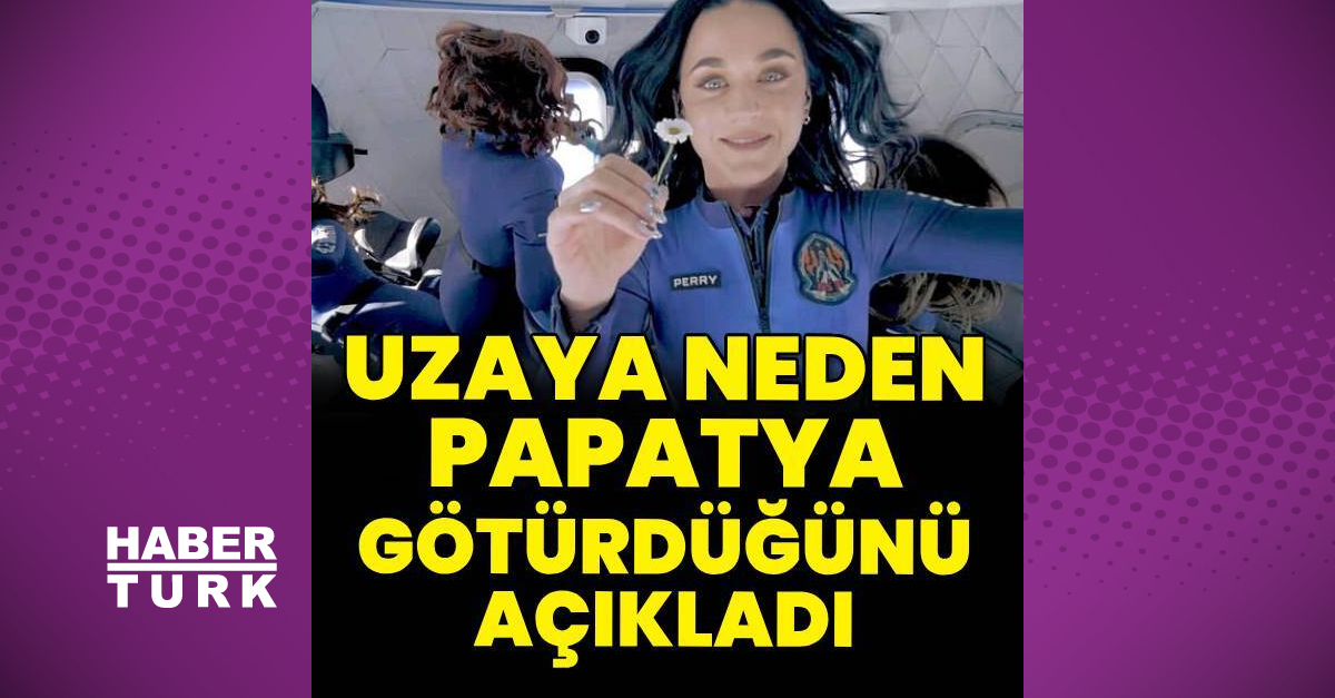 Katy Perry uzaya neden papatya götürdüğünü açıkladı